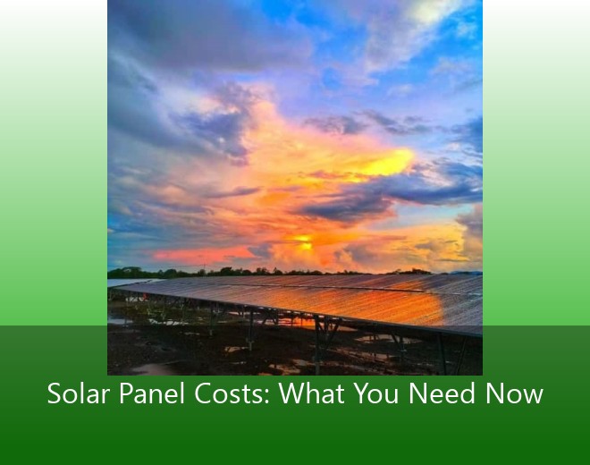 Solar Panel Costs: What You Need Now